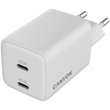 CANYON charger CU45CC GaN 45W 2xPD EU White