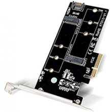 DELTACOIMP PCIe adapter for 2xM.2 SATA SSD...
