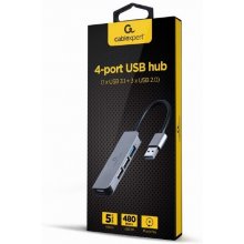 Gembird Hub 4-ports USB (3xUSB 2.0, USB 3.1)