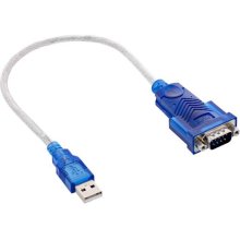 Inline USB to Serial Adapter Cable USB Type...