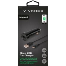 Vivanco автомобильная зарядка USB 2.4A 1,2m...