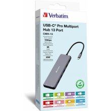 VERBATIM USB-C Pro Multiport Hub 13 Port...
