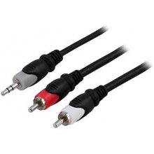 Deltaco MM-140 audio cable 2 m 3.5mm 2 x RCA...