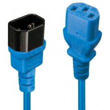 Lindy 1m IEC C13 Extension Cable, Blue