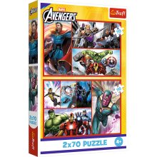Trefl AVENGERS puslede komplekt, 2x70 osa