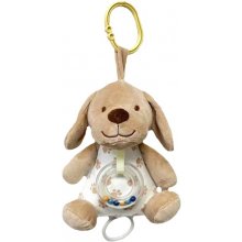 TULILO Music box beige dog 18 cm