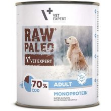 VetExpert RAW PALEO Adult Monoprotein Cod -...