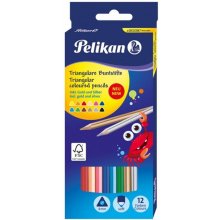 Pelikan Coloured pencils, triangular, 12...
