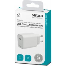 DELTACO Сетевое зарядное устройство USB-C...