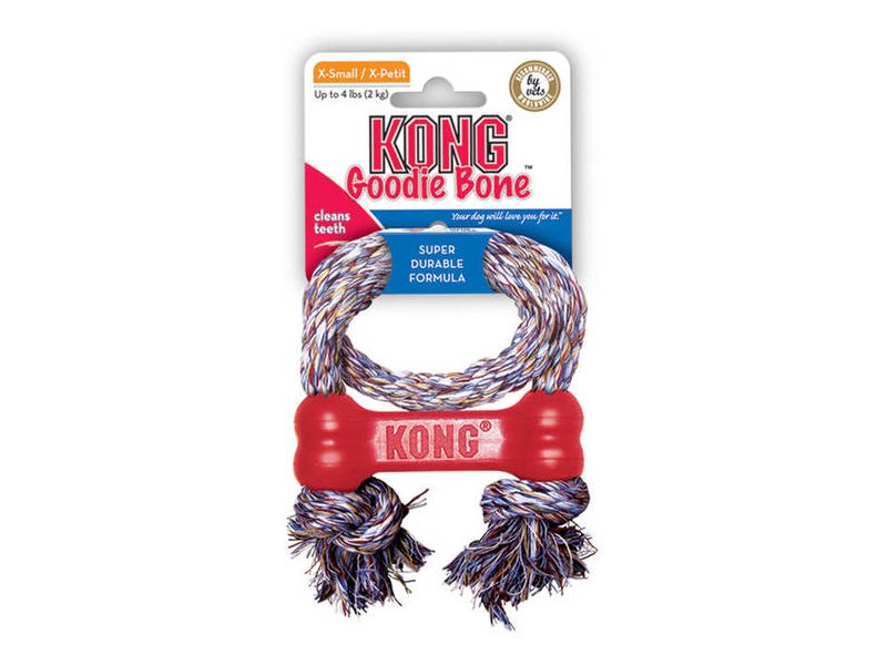 KONG Goodie Bone with Rope XS dog toy CA31405 Pets24.ee