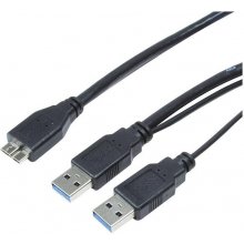 Logilink USB Kabel 2x A -> micro B St/St...