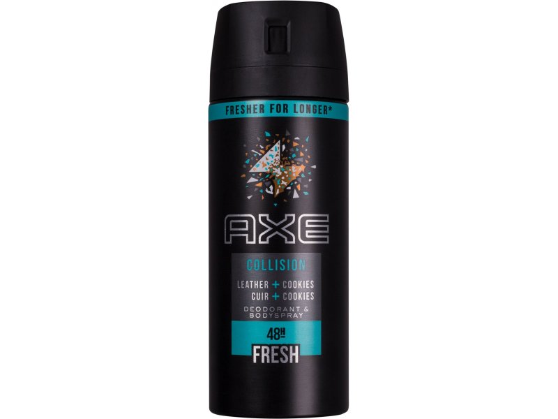 Axe Collision Leather+Cookies 150ml - Deodorant for Men Aluminium Free ...