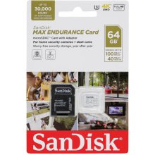 SANDISK MAX ENDURANCE microSDXC 64GB + SD...