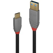 Lindy USB 3.1 Kabel Typ A/C 5A PD Anthra...