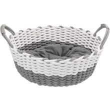 TRIXIE Dog basket Nabou 55 cm, grey/white