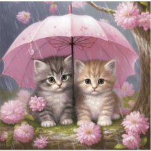 Norimpex Diamond mosaic - Two kittens