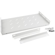 Lanberg 1U 27cm/120kg gray AK-1014-S