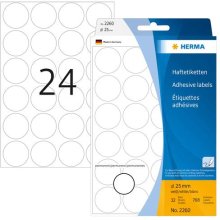 HERMA Vielzwecketiketten weiß 25 mm rund...
