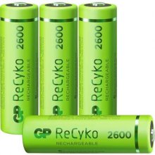 GP Batteries 4 x GP ReCyko+ 2600 mAH AA...