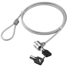 Techly IQ-LOK-08-KT cable lock Silver 1.5 m