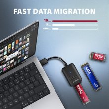 AXAGON Adapter Gen 2 M.2 NVMe/SATA SSD...