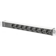 Digitus aluminum outlet strip with pre-fuse...