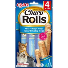 INABA Churu Rolls cat treat with chicken...