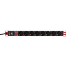 Techly Rack 19" Power Strip 8 Outlets Schuko...
