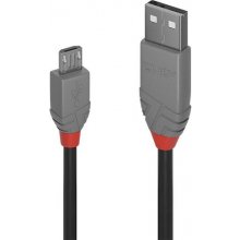 LINDY CABLE USB2 A TO MICRO-B 2M/ANTHRA...