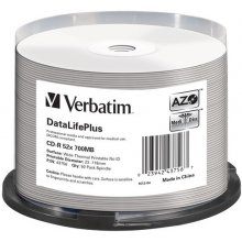 VERBATIM 1x50 CD-R 80 / 700MB 52x white wide...