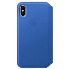 APPLE iPhone X Leather Folio - Electric Blue