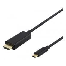 Deltaco USB-C to HDMI cable, 0,5m, 4K, HDCP...