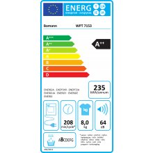 Bomann Pesukuivati WPT7153W, valge