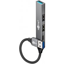 GOOBAY Slim 4-Port USB-A Hub 4 porte lysegrå