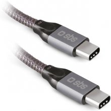 SBS Kaabel USB A - USB C, 1m, valge, 240W