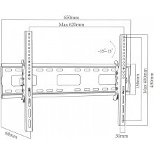 MACLEAN TV Wall Mount 37-90" 80kg MC-421...