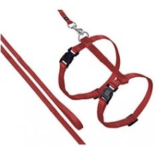 Flamingo red harness with leash for cats