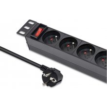 QOLTEC Power strip for RACK 10 1U, 16A, PDU...