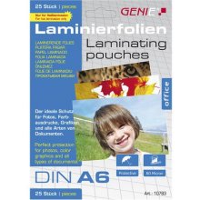 Genie Laminiertaschen 25 A6 - Folien