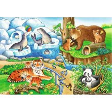 Ravensburger Puzzle 2x12 pcs Animals in Zoo