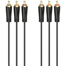 Hama Cable 3RCA -3RCA gold-plated 1,5m