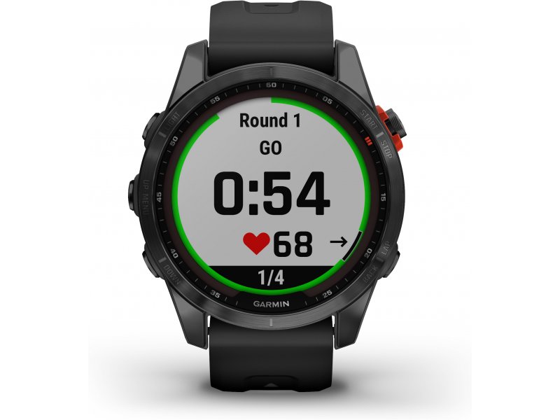 Garmin fēnix 7S Solar Multisport GPS Smartwatch (Slate Gray, Black