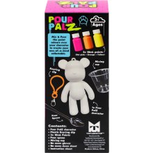 Pour Palz DIY mini värvitav karu-võtmehoidja