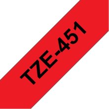 Brother TZE-451 label-making tape Black on...
