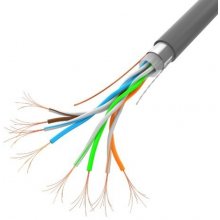 LANBERG Cable LAN FTP 100MB/S CCA 100M grey