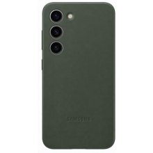 Samsung Galaxy S23 leather case, green
