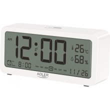 Adler Alarm Clock AD 1195w White Alarm...