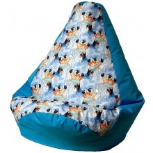 Go Gift Sako bag pouffe pear print blue -...