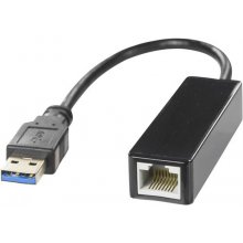 Deltaco USB Hub 1xRJ45, 1xUSB 3.0, black...