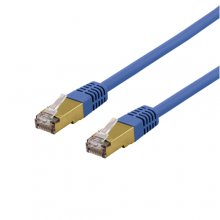 Deltaco S/FTP Cat6a patch cable, delta cert...